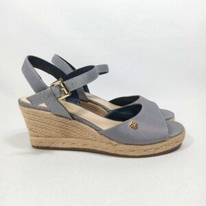 TOMMY HILFIGER Gallie Blue Open Toe Casual Platform Sandals Womens size 7.5 M